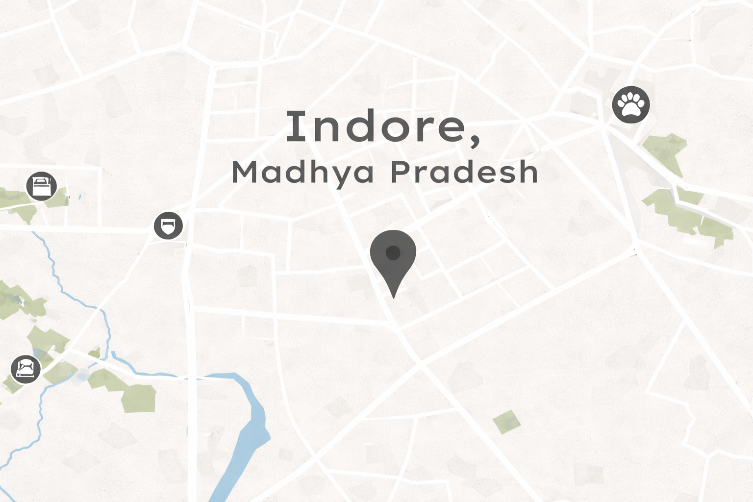 Office location on map